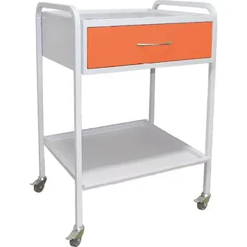 OV - 51 vozík 1-zásuvkový, mobilní, bílý/oranžový