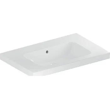 Umyvadlo Geberit iCon Light umyvadlo 75x48 cm, bez otvoru pro baterii, s přepadem, KeraTect, bílá (501.839.00.4)