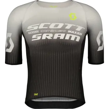 cyklistický dres SCOTT Pánský cyklistický dres RC -SRAM Race SS léto Černá S Pánské