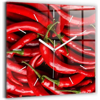 Hodiny Nástěnné hodiny Wallfluent červené 30 cm