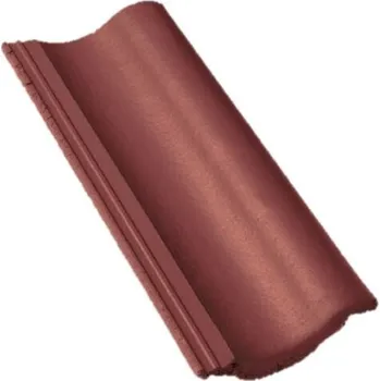 Střešní krytina Bramac - Max PROTECTOR, taška půlená - červenohnědá