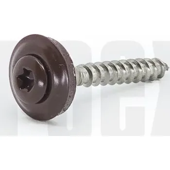 Spojovací materiál Šroub klempířský nerez 4,5x45mm, tmavě hnědý RAL8019, T20