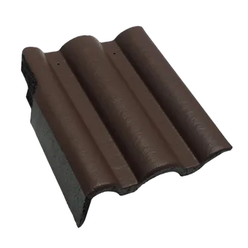 Střešní krytina Terran DANUBIA - taška okrajová levá - tmavě hnědá