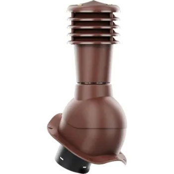 HPI - odvětrávací set pro plechové krytiny pr.110mm, - tmavě hnědá, vysoký profil