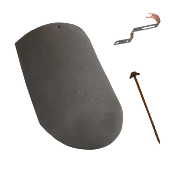 Střešní krytina Terran DANUBIA - hřebenáč koncový - antracit