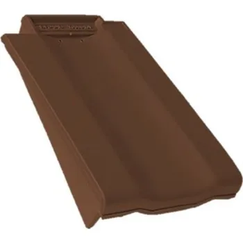 Střešní krytina Bramac - Topas 13 - taška okrajová levá, hnědá engoba