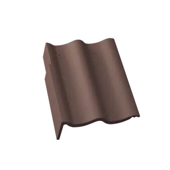 Střešní krytina Hodonka ELEGANT - taška okrajová levá - tmavě hnědá