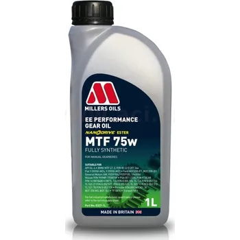 Motorový olej MILLERS OILS převodový olej plně syntetický s nanočásticemi EE Performance MTF 75w 1l, MI 83271