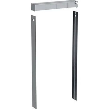 Geberit sada pro sanitární modul Monolith Plus, závěsné WC, 101 cm, víko splach. nádržky s bočním opláštění, pro individuální úpravu, kartáčovaný hliník (131.192.00.2)