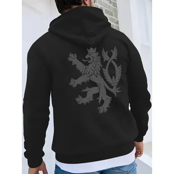 Pánská mikina STRIKER Pánská mikina Český lev Barva: Černá, Velikost: L