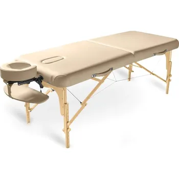 Masážní stůl Fabulo GURU Set dřevěný masážní stůl krémová 192*76 cm / 16,8 kg / 5 barev