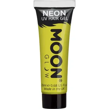 Karnevalový doplněk Smiffys.com Barva na vlasy - Moon Glow Intense Neon UV - žlutá 20 ml