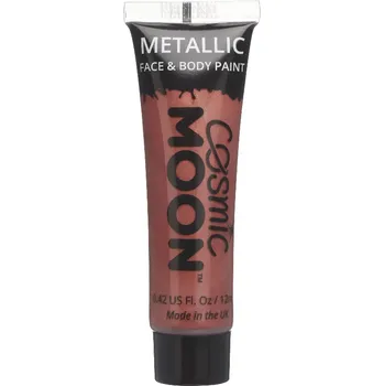Karnevalový doplněk Líčidlo na obličej a tělo - Cosmic Moon Metallic - červené 12 ml