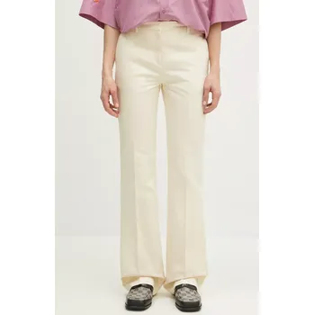 Pánské kalhoty Kalhoty s příměsí lnu Kenzo, 34, béžová, 01X