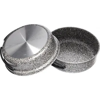 Kempingové nádobí ALB forming Hliníková sada nádobí Collection STONE s teflonovou úpravou, 2-dílná