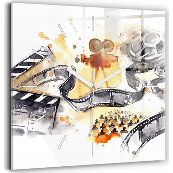 Hodiny Nástěnné hodiny Wallfluent černé 30 cm