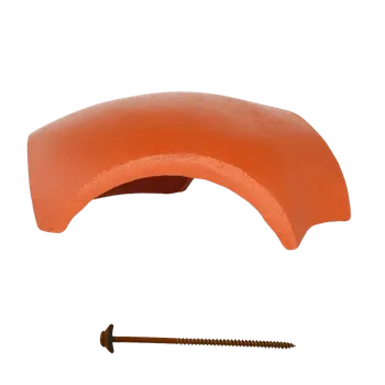 Střešní krytina Terran DANUBIA - hřebenáč rozdělovací - cihlově červený