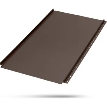 Střešní krytina Lindab - Click 25 Classic, PE tmavě hnědá RAL8017