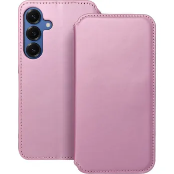 Pouzdro na mobilní telefon Flipové pouzdro Dual Pocket pro Samsung Galaxy S25+, světle růžová