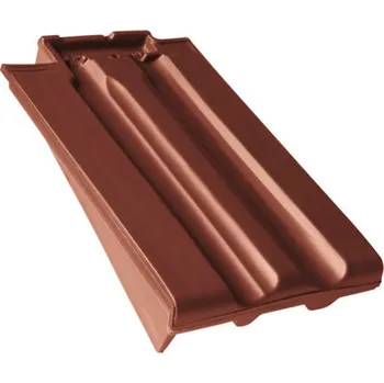 Střešní krytina Bramac - Granát 13 - okrajová levá, kaštanově hnědá glazura