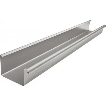 okap KJG Okapový žlab hranatý bílo hliník tmavý 250 mm, 4 m