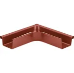 KJG Roh žlabový venkovní hranatý ocelově červený 250 mm