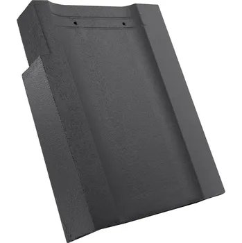 betonová krytina Creaton - Kioto Duratop PRO - okrajová levá 120mm, tmavě šedá