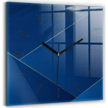 Hodiny Skleněné Hodiny s potiskem Tiché Nástěnné Dekorativní abstrakce 30x30