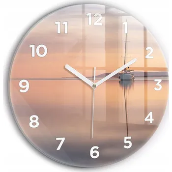 Hodiny Nástěnné hodiny Wallfluente oranžové 30 cm