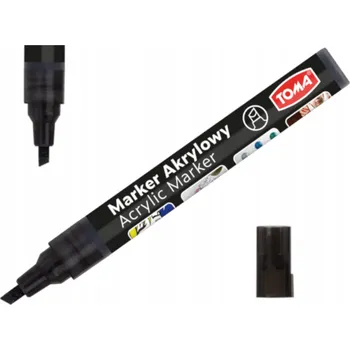 Akrylový popisovač, dekorativní černý Toma 1 ks