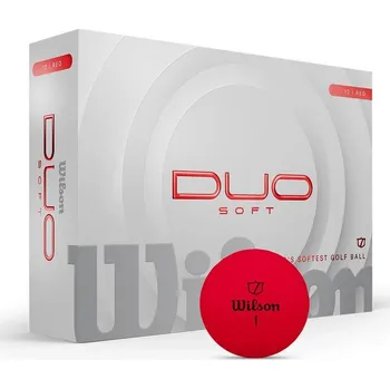 Golfový míček Wilson Duo Soft golfové míčky, červené