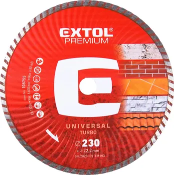 Pilový kotouč Kotouč řezný DIAMANT. "EXTOL" prům 230 mm turbo