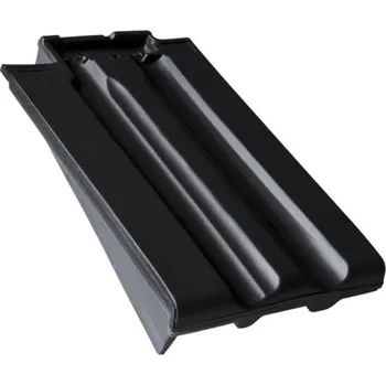 Střešní krytina Bramac - Granát 13 - okrajová levá, černá glazura