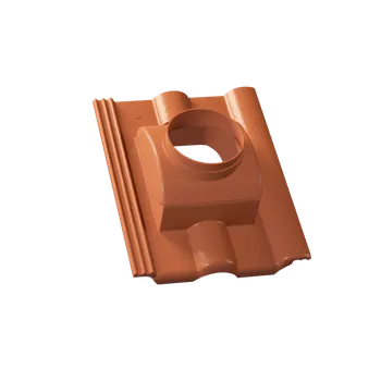 Střešní krytina KM Beta BRILIANT - taška betonová pro odkouření turbokotle - cihlově červená