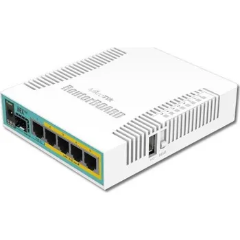 Routerboard MikroTik RouterBOARD hEX PoE, 800MHz CPU, 128MB RAM, 5xGLAN, USB, PoE 802.3at, USB, SFP, vč. L4