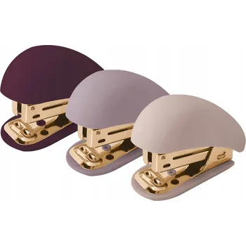 Kancelářská sešívačka Interdruk, sešívačka do školy, 15 listů, odstíny hnědé a béžové