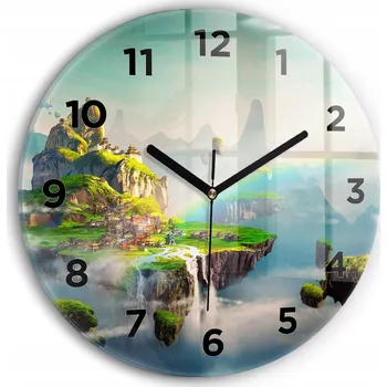 Hodiny Nástěnné hodiny Wallfluente zelené 30 cm