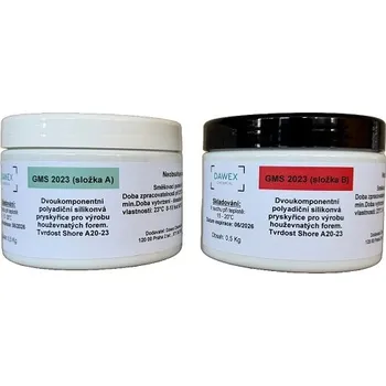 Tmel Dawex Chemical GMS 2023, adiční silikon, 10 kg (5 kg A+5 kg B) TRANSPARENTNÍ