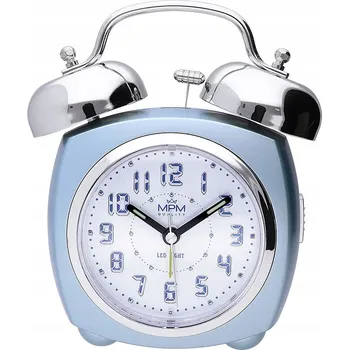 Hodiny Stolní hodiny MPM Quality modré 11,5 cm
