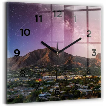 Hodiny Nástěnné hodiny Wallfluent černé 30 cm