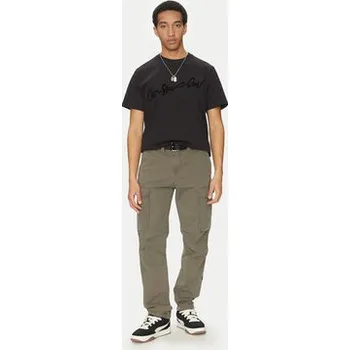 Pánské tričko G-Star Raw T-Shirt Floock G-Script D25148-C784 Černá Regular Fit XL