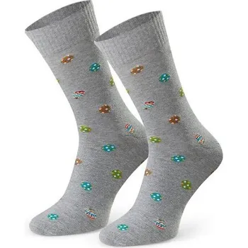 Pánské ponožky Steven ponožky velikonoce 136 - vzor 157 - šedá, 41-43