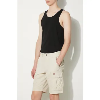 Pánské kraťasy Bavlněné šortky Napapijri Noto 2.0 béžová barva, NP0A4HOQN901 80X, vel. 33