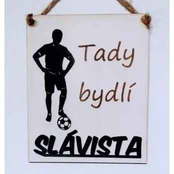 Žertovný předmět Mdeco Cedulka - fotbalista - Slávista
