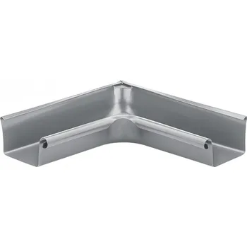 okap KJG Roh žlabový vnitřní hranatý prachově šedý 400 mm