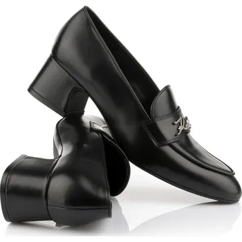 Dámská obuv LODIČKY KARL LAGERFELD BONNIE SIGNIA TRIM LOAFER BLACK LTHR
