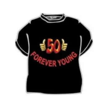 Žertovný předmět Divja.cz Tričko - 50 Forever young- L