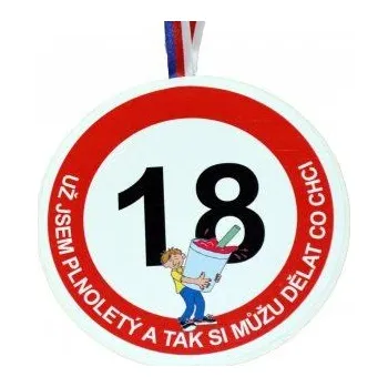 Žertovný předmět Jirka Medaile k 18. narozeninám pro muže – originální dárek k plnoletosti