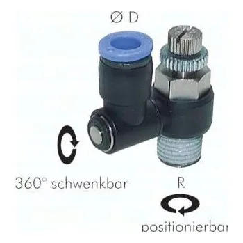 Ventil Škrticí zpětný ventil přímý 10-1/4