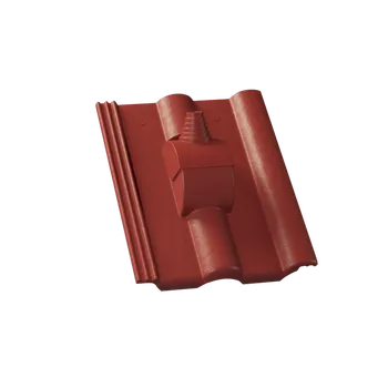 Střecha KM Beta ELEGANT - taška betonová anténní - višňová